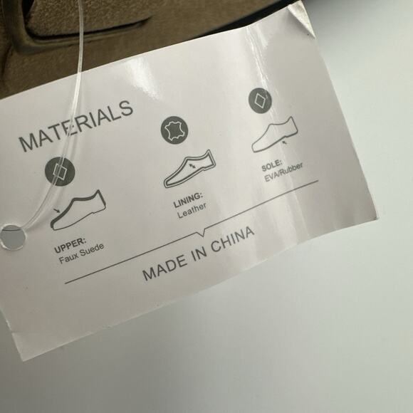 Womens Clogs Slip On Shoes Mules Cork Footbed Suede Leather Size 6 Sand Khaki - Picture 8 of 10